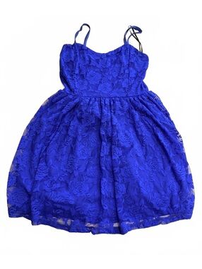 XXI Royal Blue Lace Dress Size Small